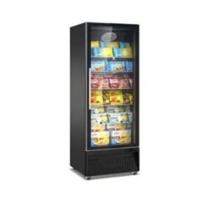 מקפיא תצוגה מפואר שחור 500 ליטר דלת אחת